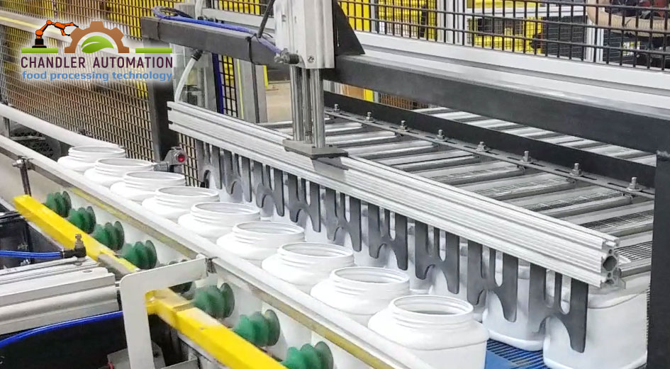 Robotic Plastic Bottle Palletizing Video