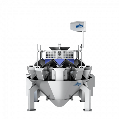 The MBP Series C0 is the entry-level budget. The product, dosed by the vibrating channels, is dumped directly on the weighing buckets.