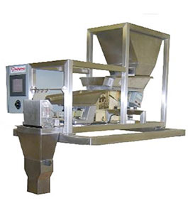 The F-100-2 is dual vibratory feeder that can be operated manually or automatically.